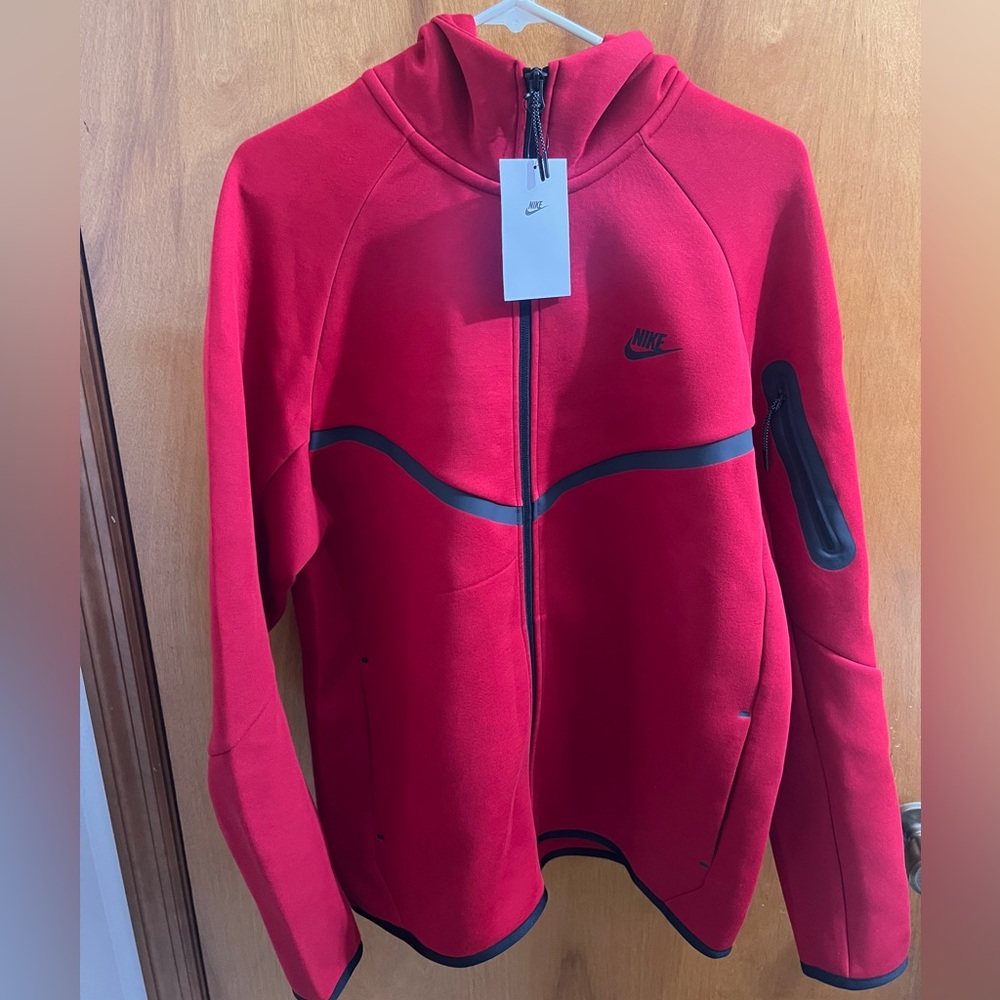 Nike Red Tech fleece hoodie